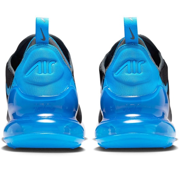 Nike Men’s Air Max 270 Size 10 Anthracite/Blue Black EUC Sneakers - Picture 7 of 11
